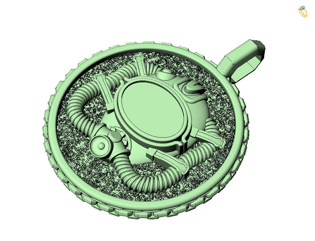 Diver pendant 3D print model_38