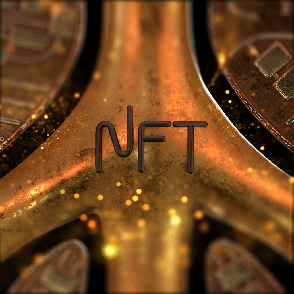 NFT LOGO - NFT Trident 3D model_4