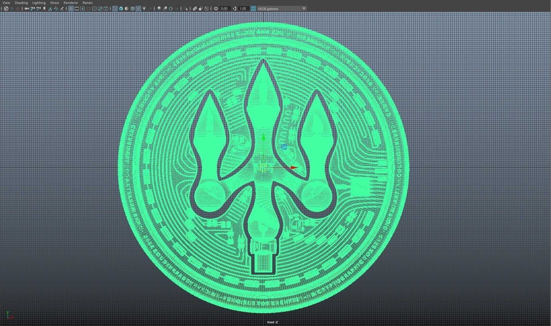 NFT LOGO - NFT Trident 3D model_10