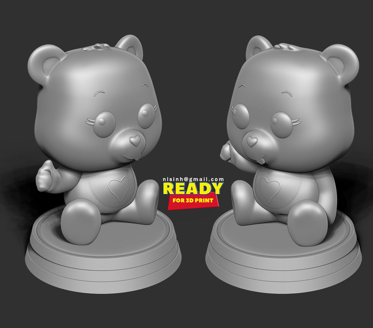 Tenderheart Bear 3D print model_2