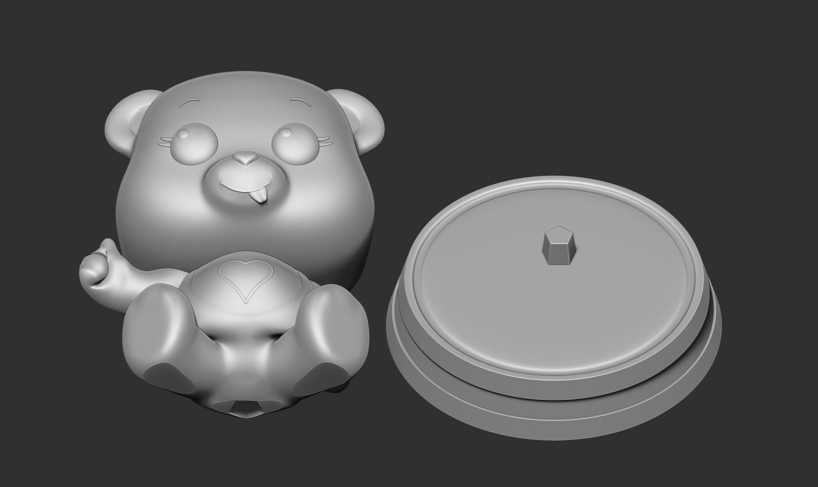 Tenderheart Bear 3D print model_17