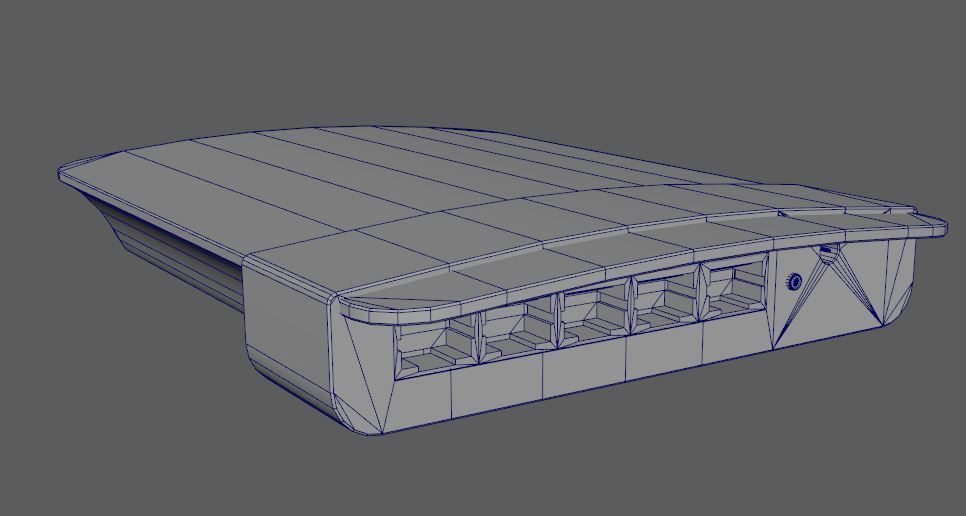 Internet Router Low-poly 3D model_6