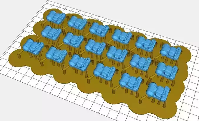 Sci-Fi Hard Infantry Backpack Free 3D print model