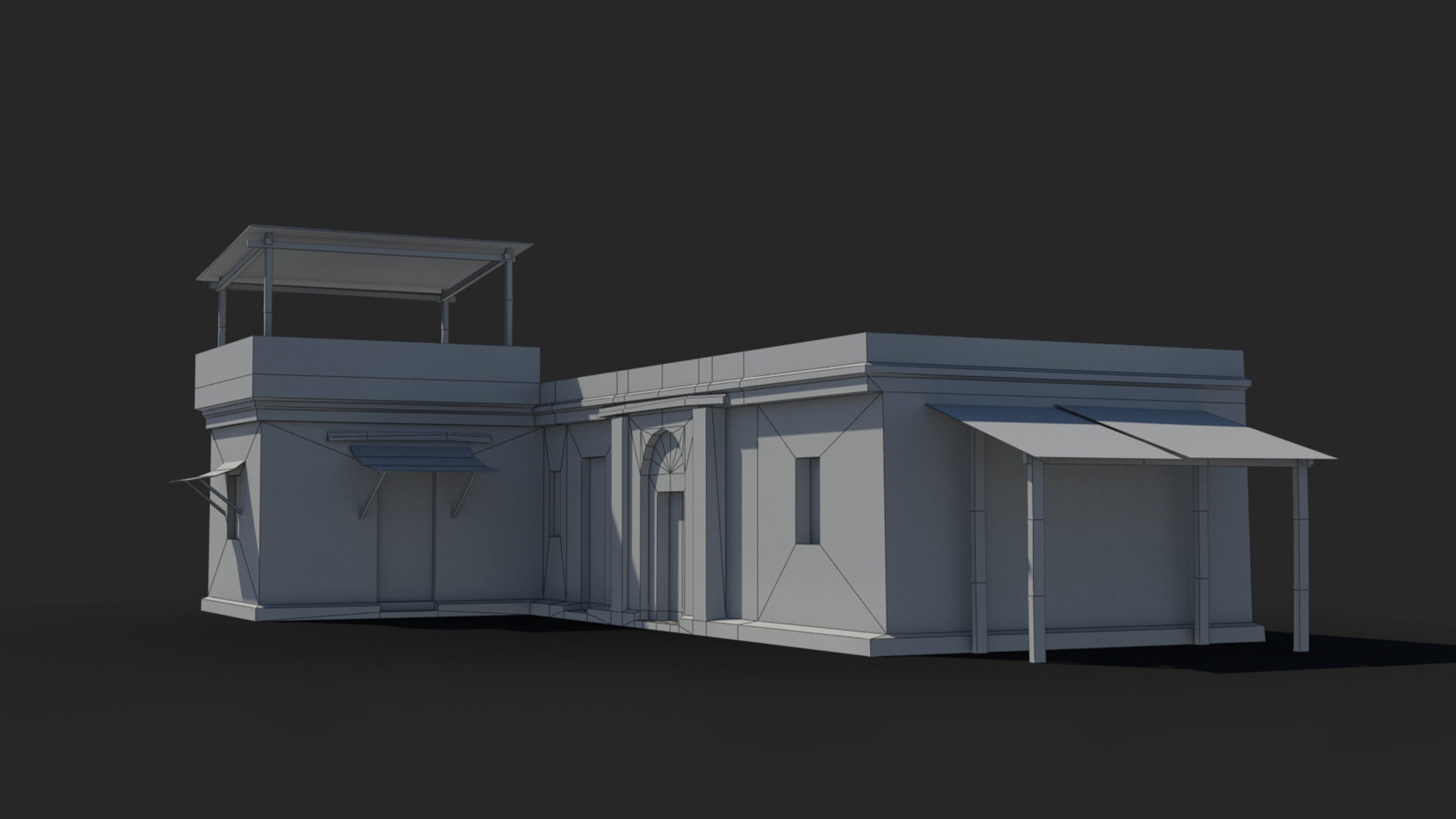 Arab xx22 Low-poly 3D model_8