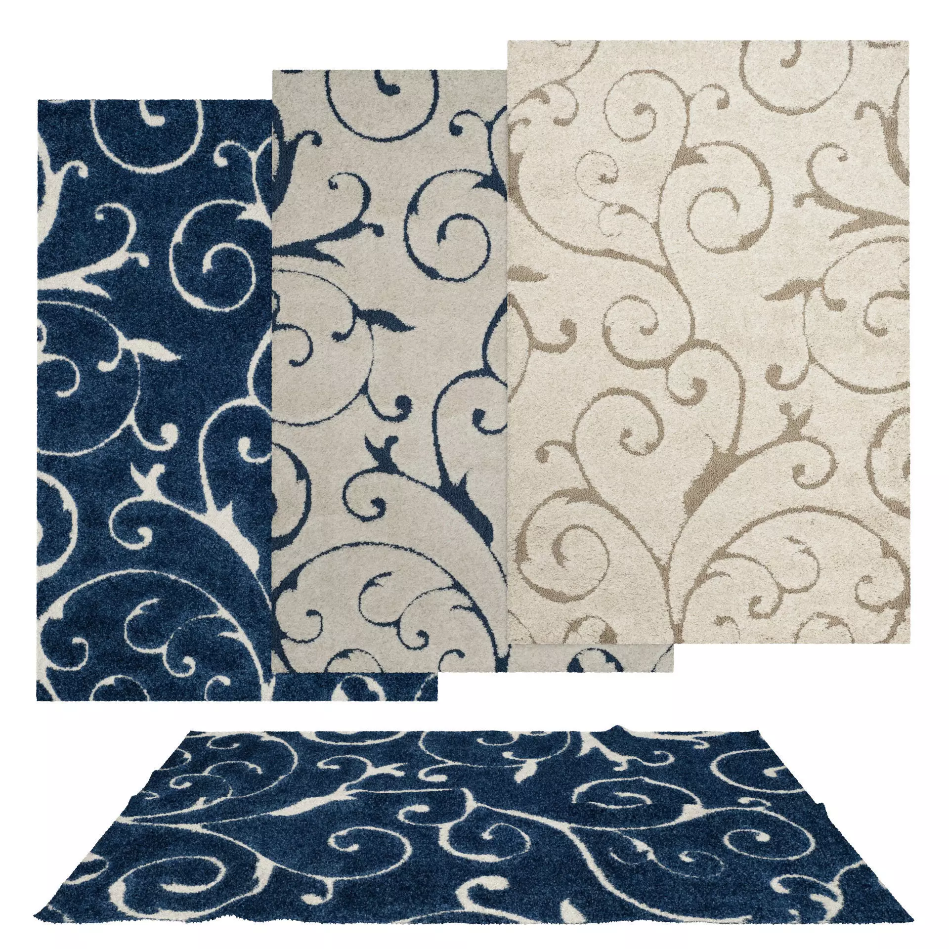 Rugs No 80 Low-poly 3D model_0