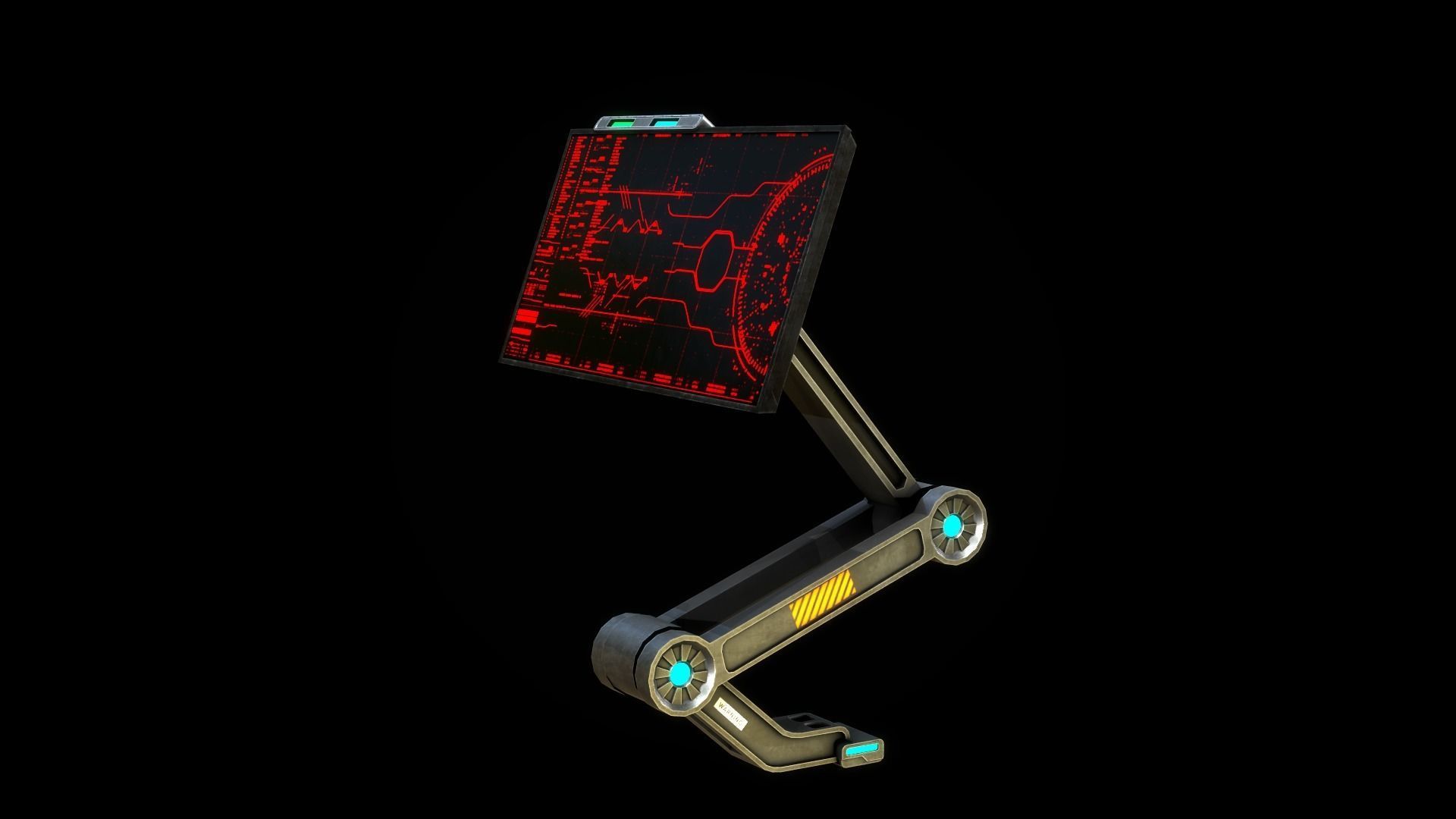 Sci Fi Monitor Low-poly 3D model Low-poly 3D model_12