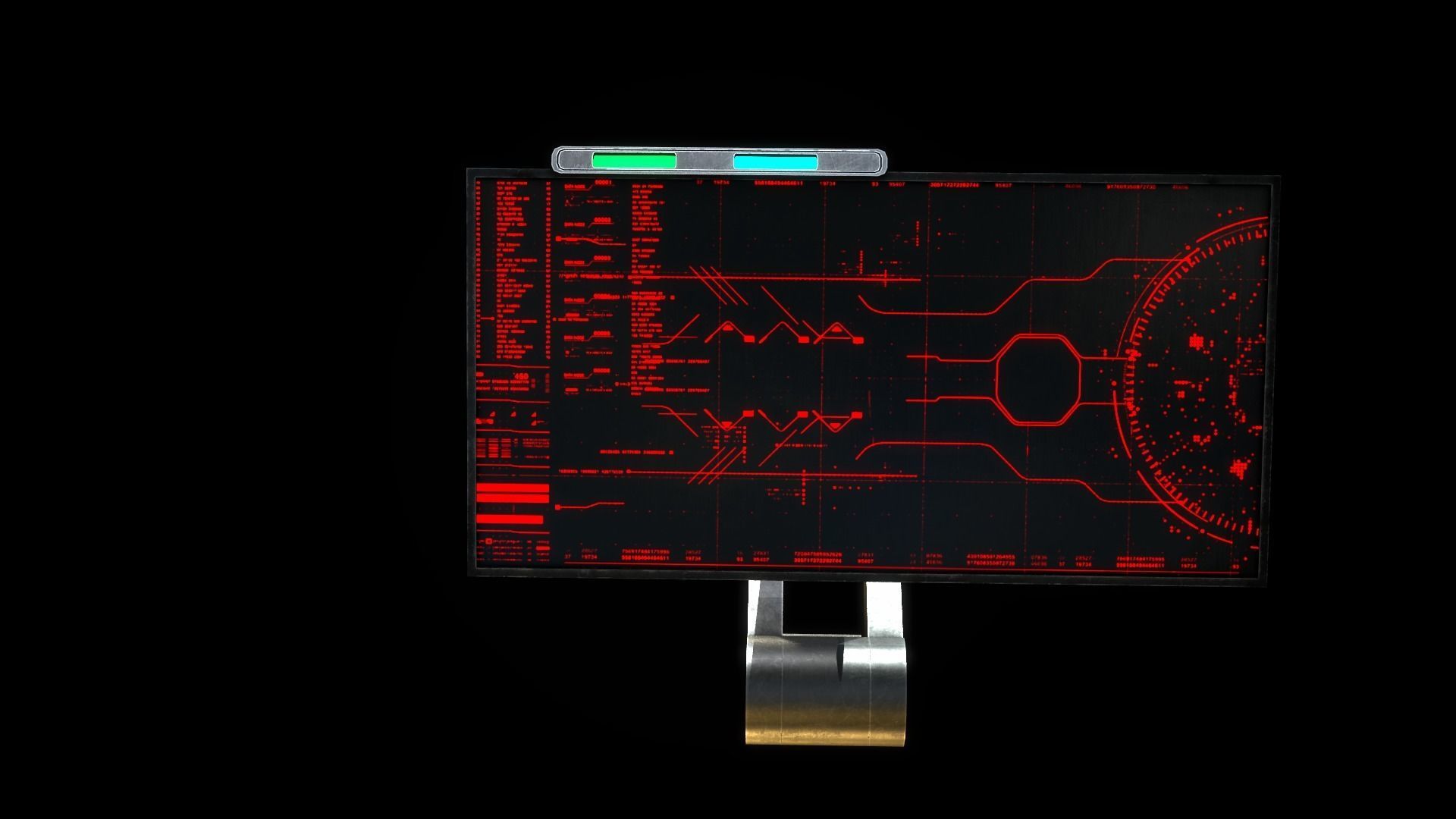Sci Fi Monitor Low-poly 3D model Low-poly 3D model_3