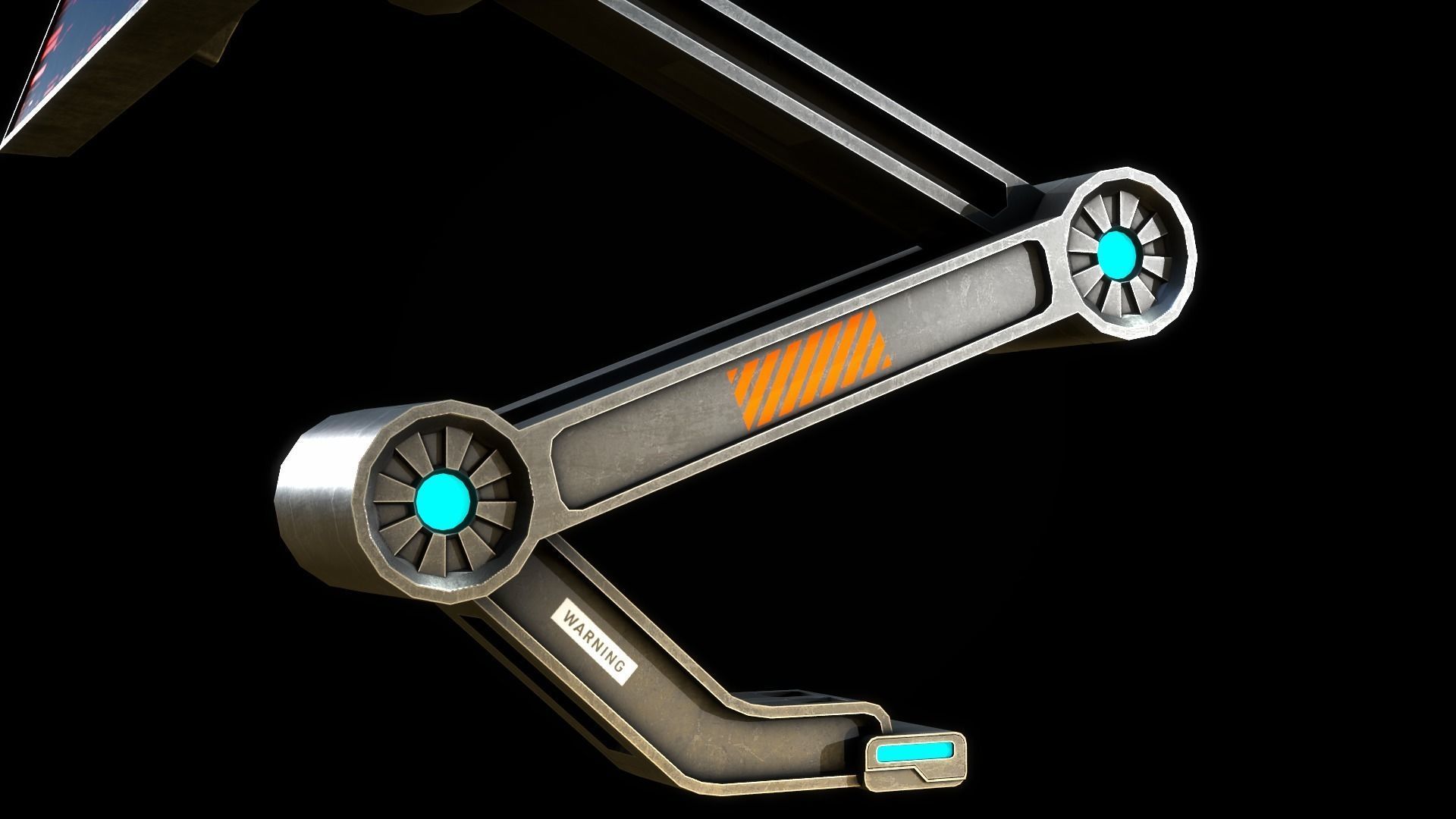 Sci Fi Monitor Low-poly 3D model Low-poly 3D model_5