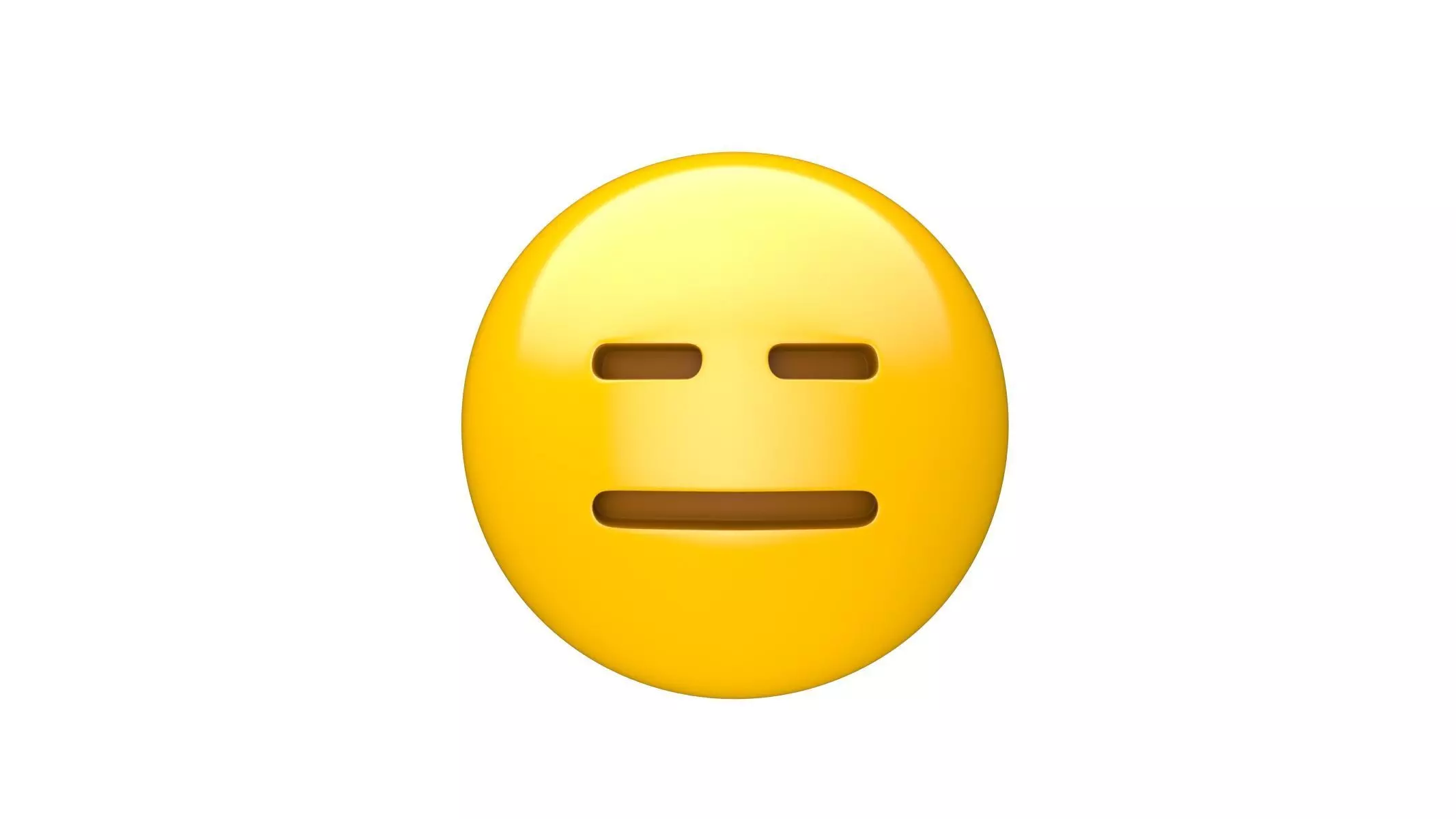 Apple Expressionless Face 3D model_0