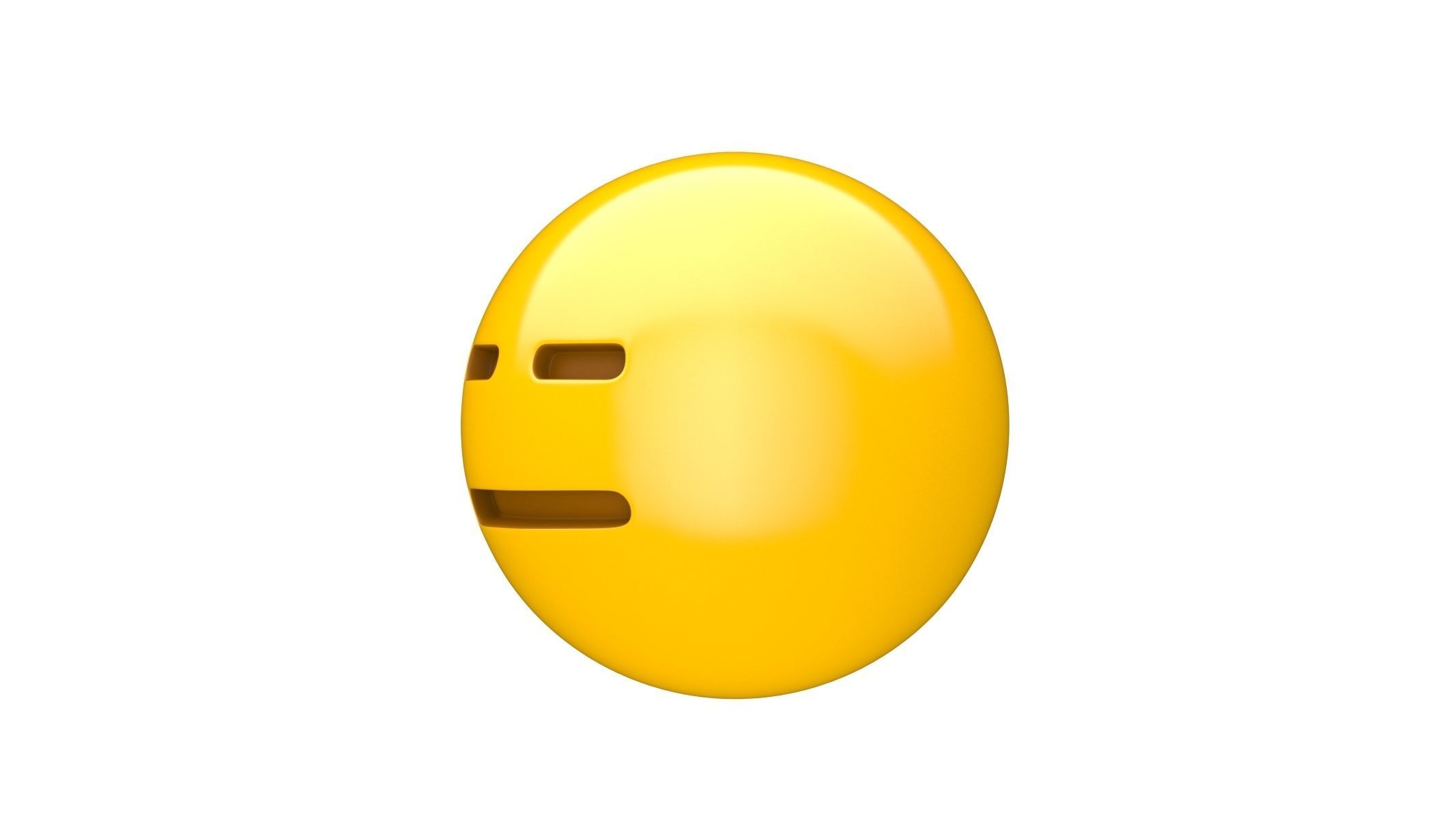 Apple Expressionless Face 3D model_2