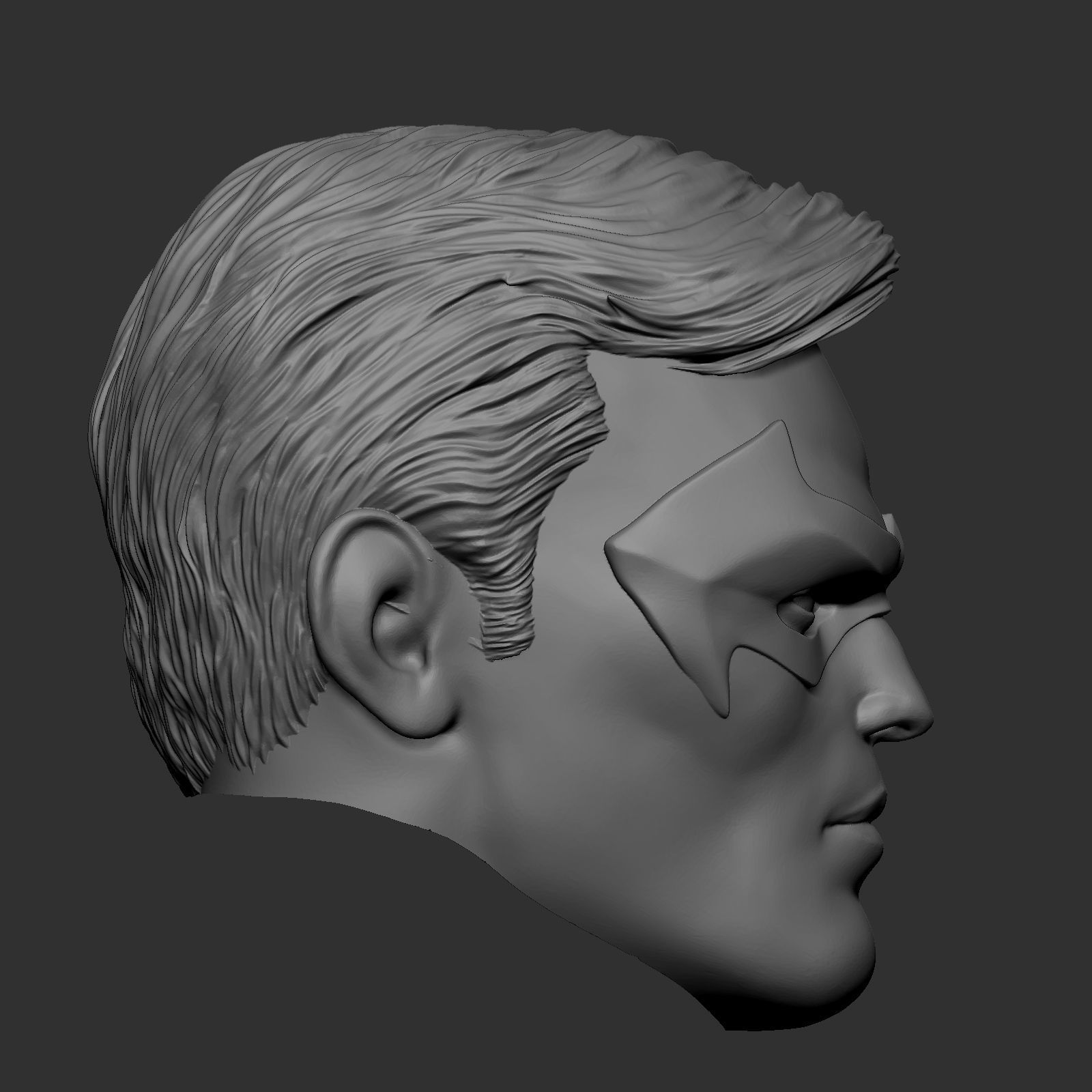 Nightwing - Robin - head 3D print model_1