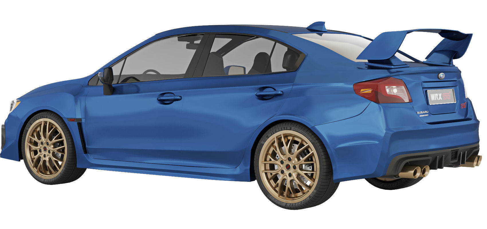 Subaru WRX STI 2019 3D model_3