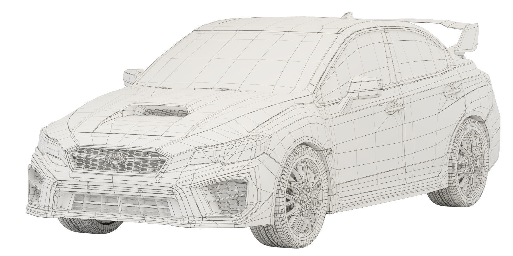 Subaru WRX STI 2019 3D model_8