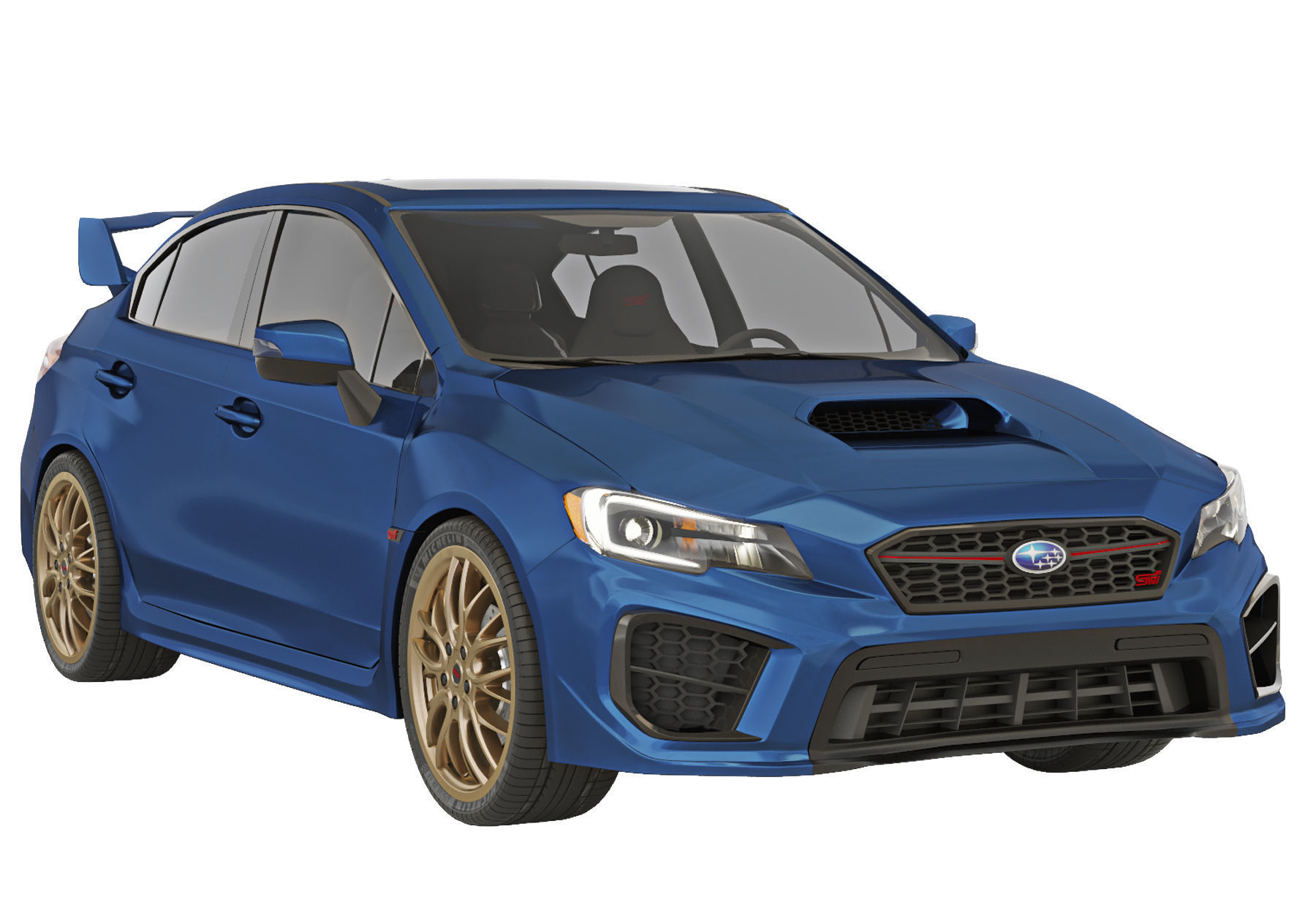 Subaru WRX STI 2019 3D model_6