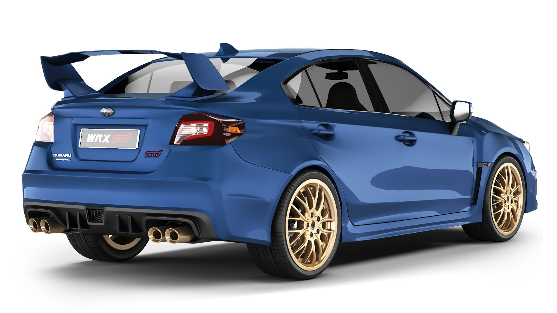 Subaru WRX STI 2019 3D model_1