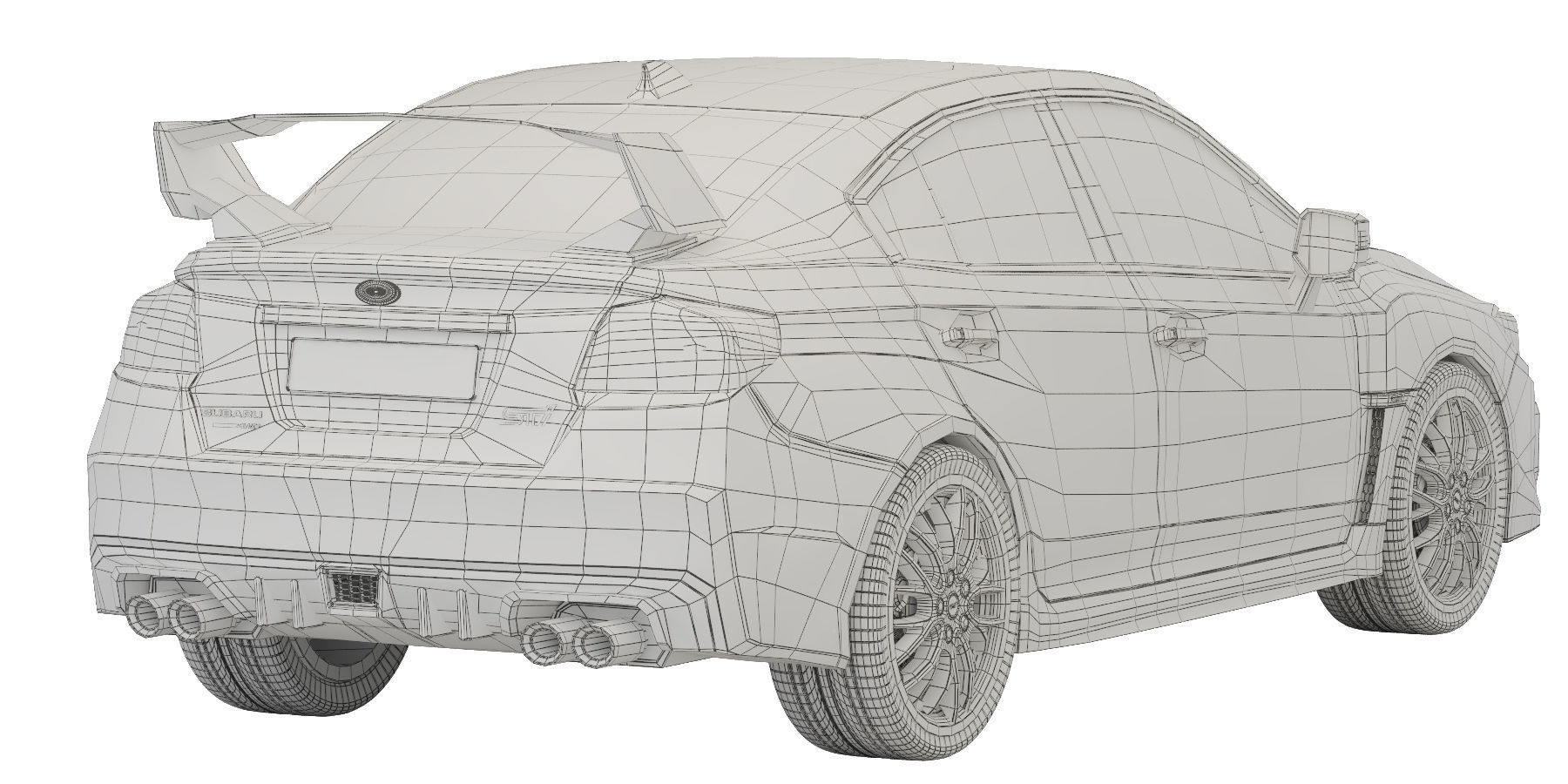 Subaru WRX STI 2019 3D model_9