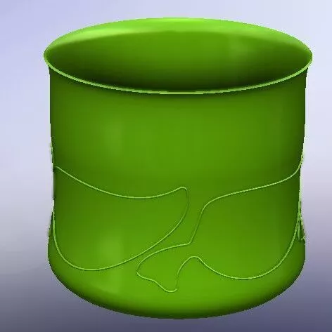 Flower pot 3D print model