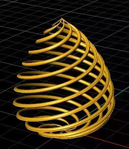 earring golden spiral