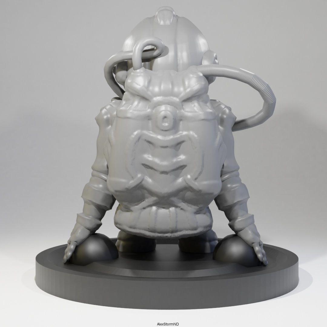 Spaceman V2 3D print model_3