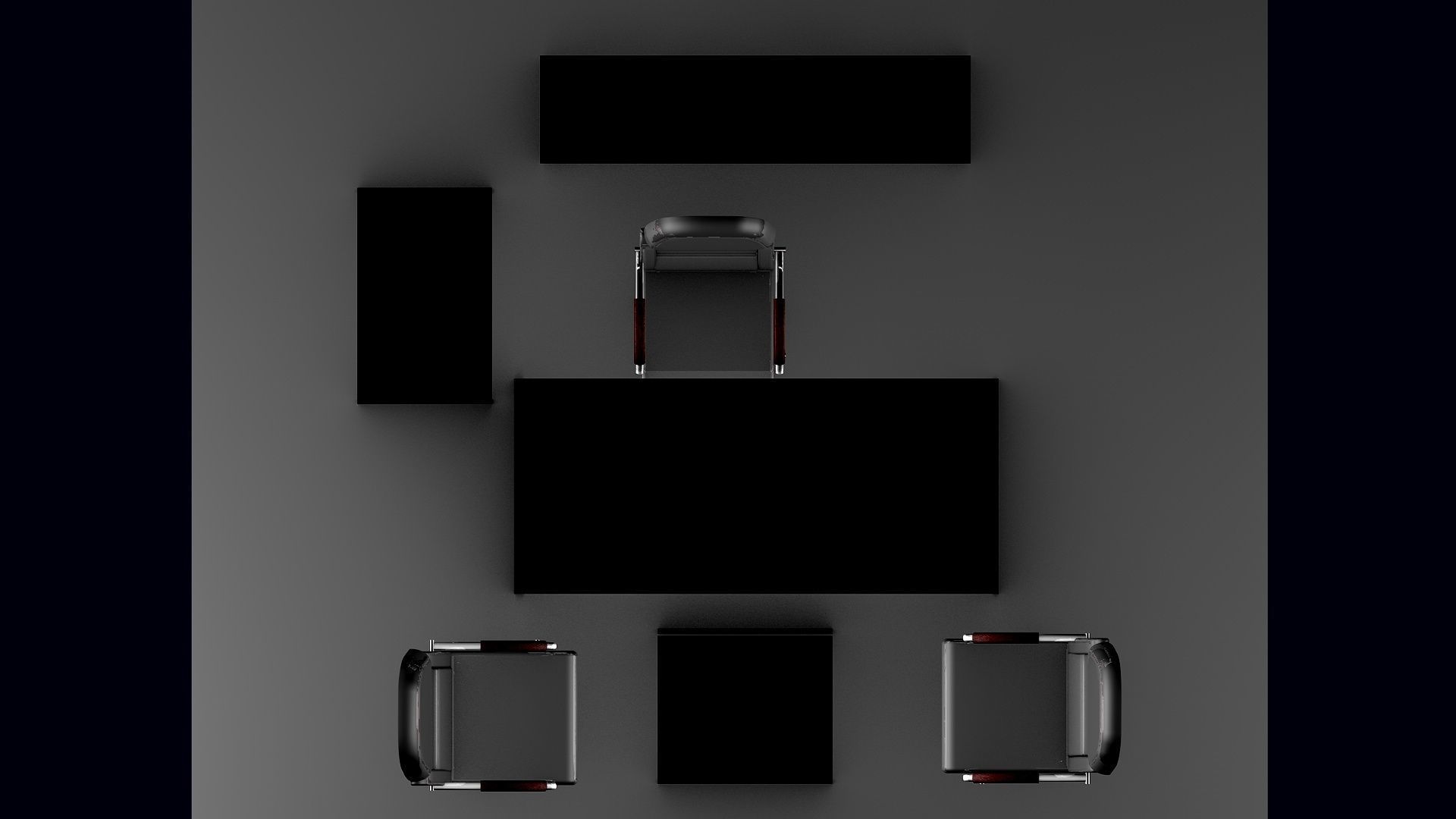 OFFICE ROOM SET 3D model_1