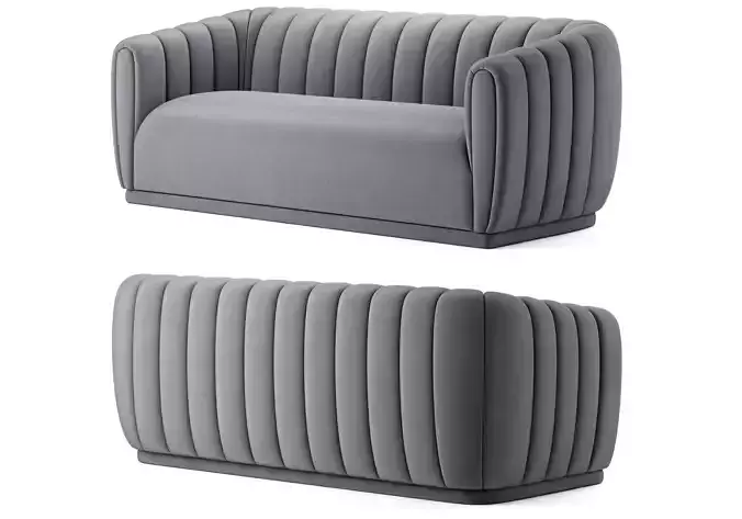 Dixie Velvet Sofa Meridian Furniture 3D model