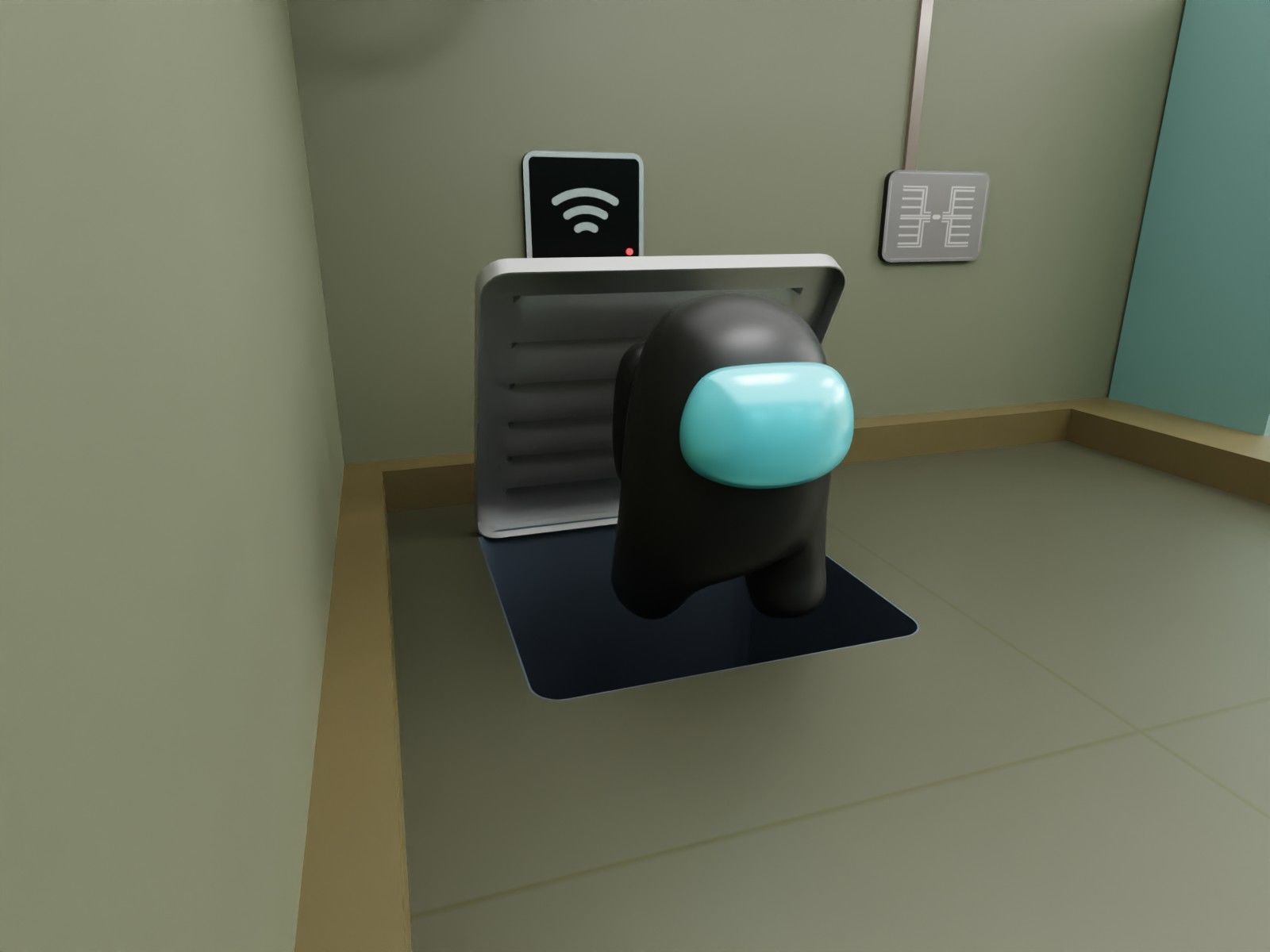 Among Us - The Skeld map 3D model_5