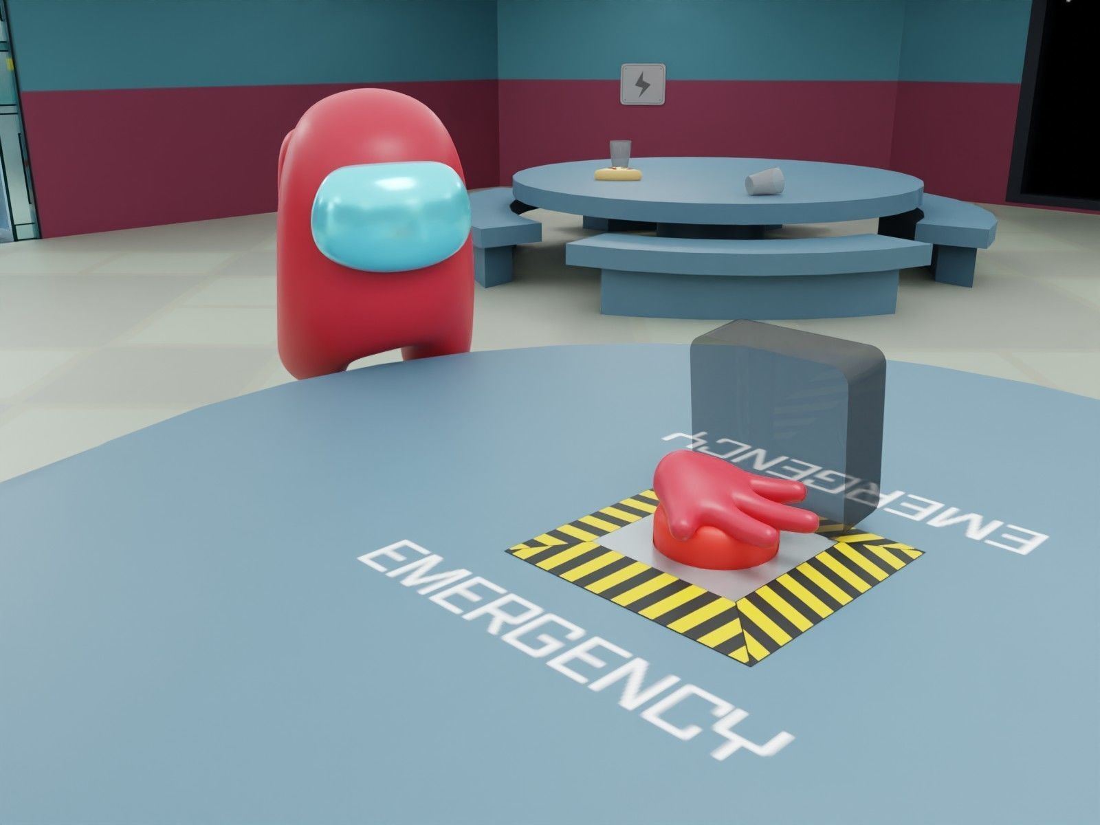 Among Us - The Skeld map 3D model_10