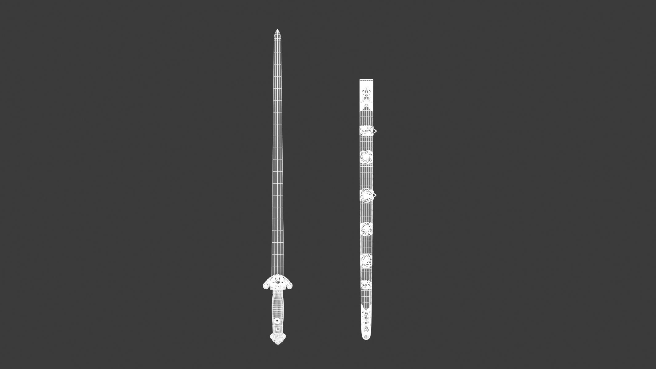 Jian Sword 3D model_10
