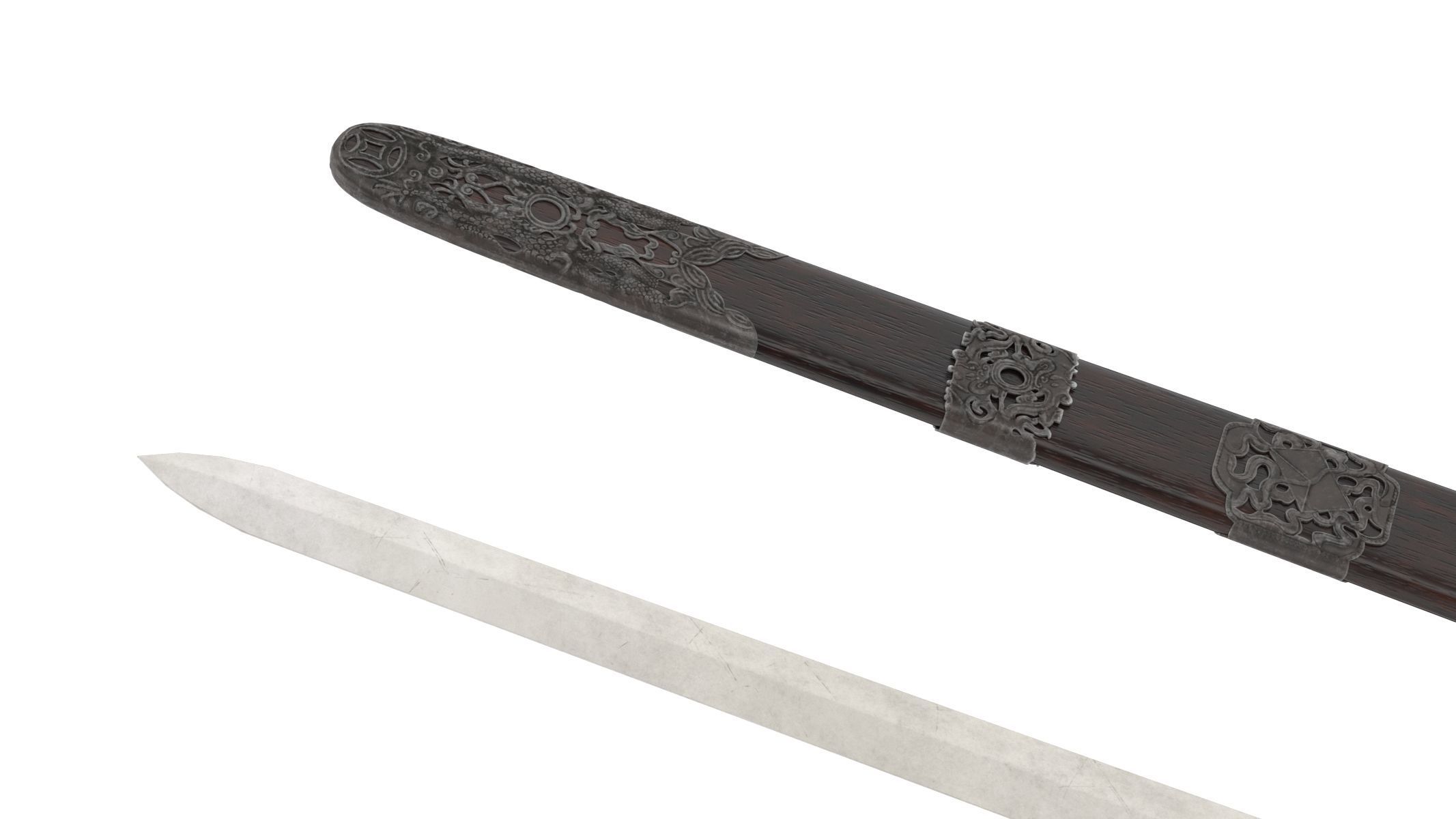 Jian Sword 3D model_3