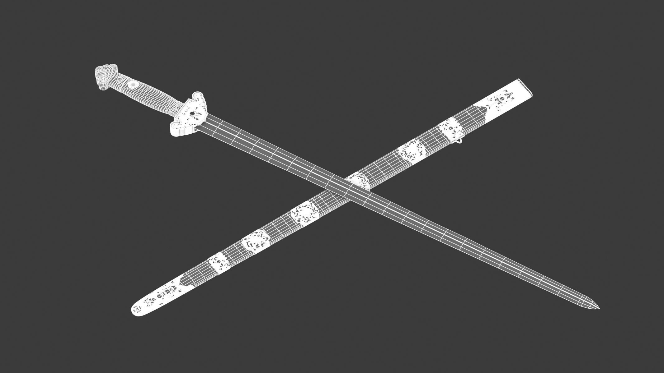 Jian Sword 3D model_12