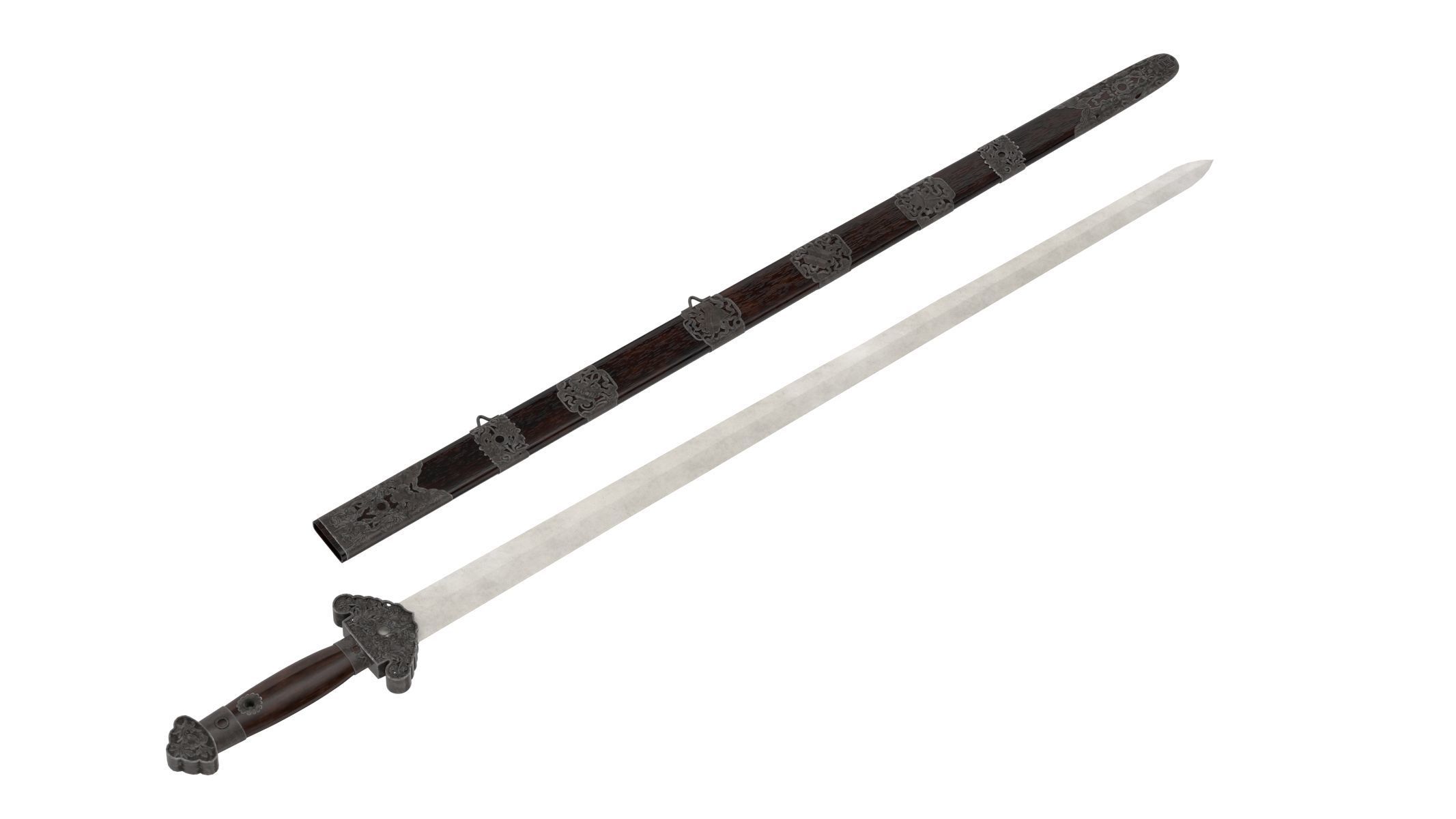 Jian Sword 3D model_7