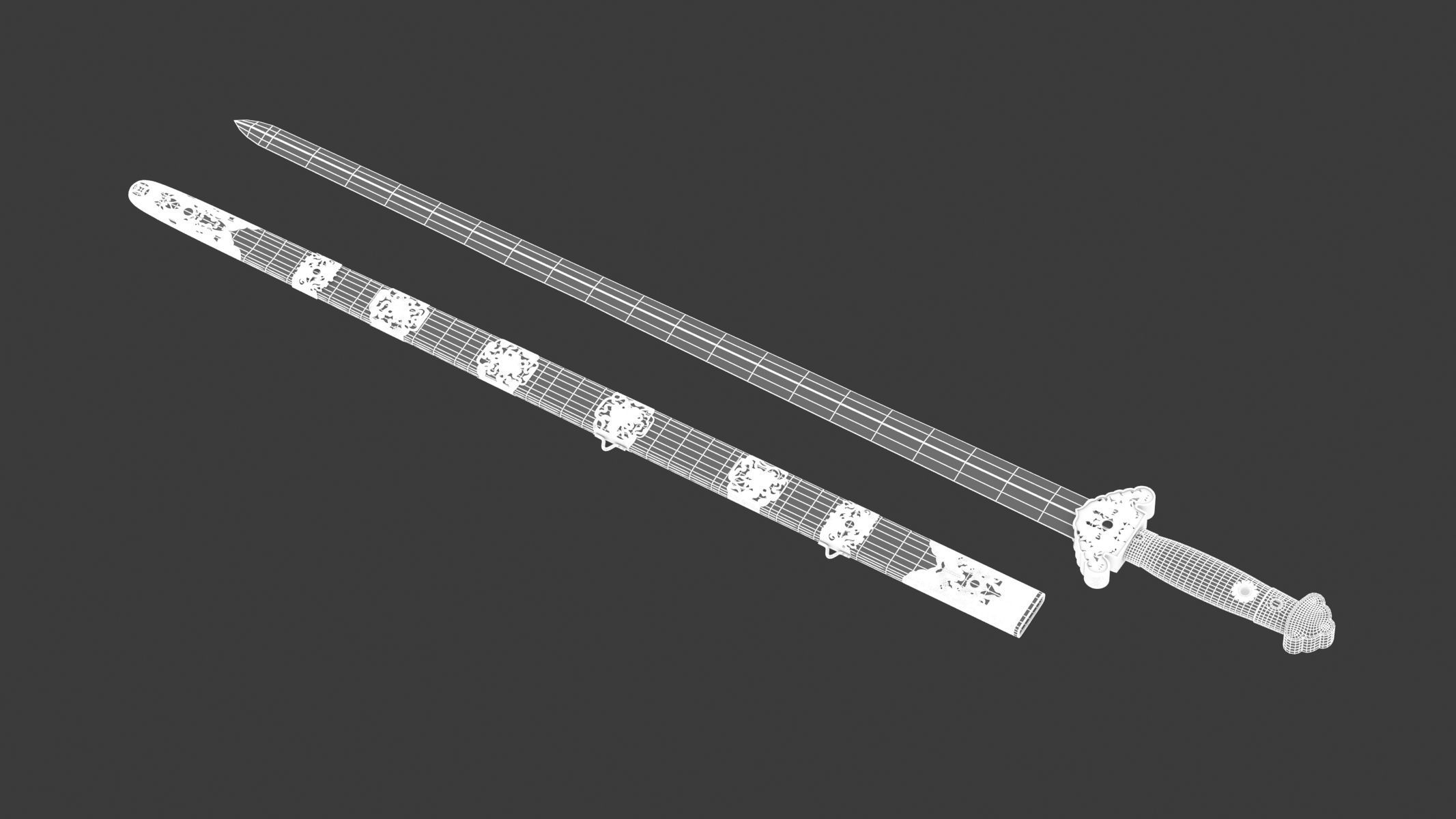 Jian Sword 3D model_16