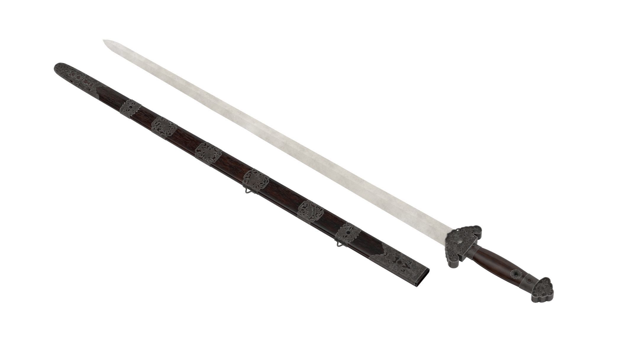 Jian Sword 3D model_6