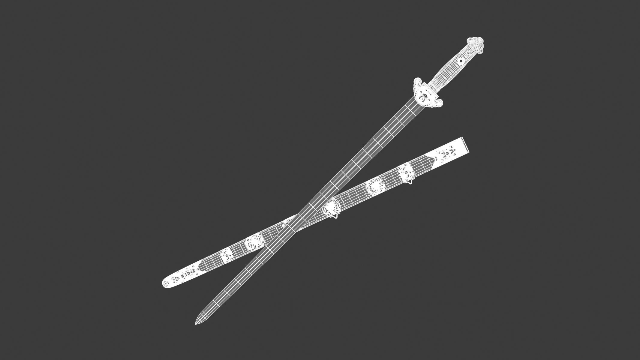 Jian Sword 3D model_17