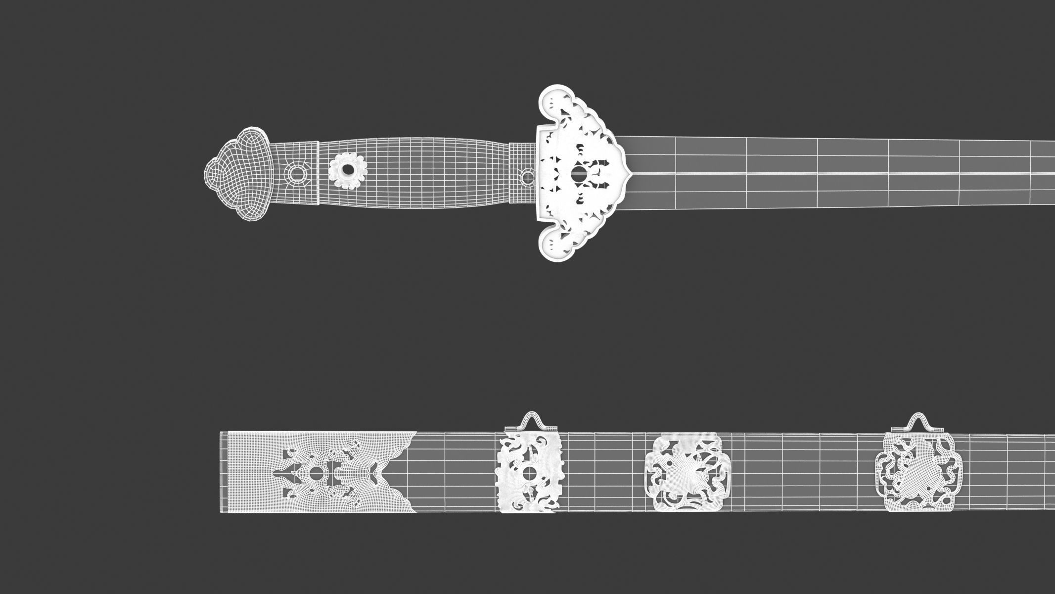 Jian Sword 3D model_14