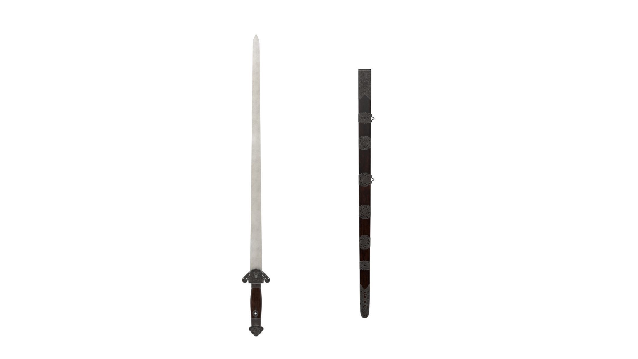 Jian Sword 3D model_5