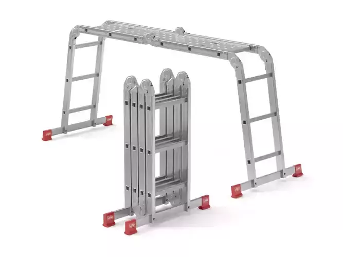 Multifunctional Aluminium Ladder 3D model