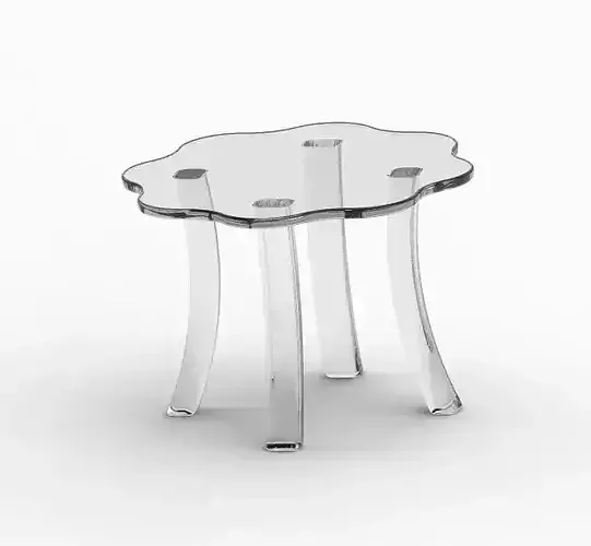 Classic Round Flower Table 3D print model