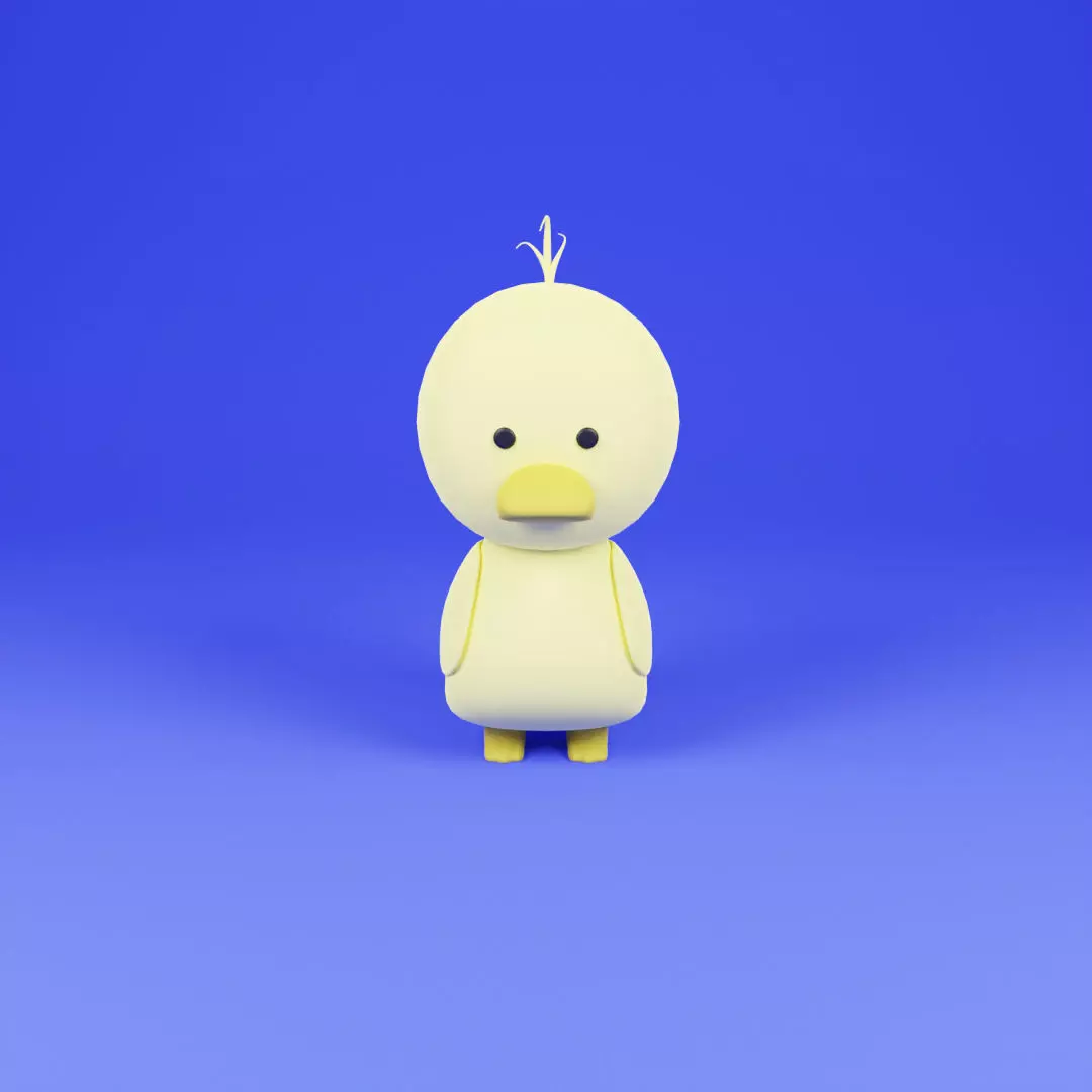 Cute Duck Free 3D model
