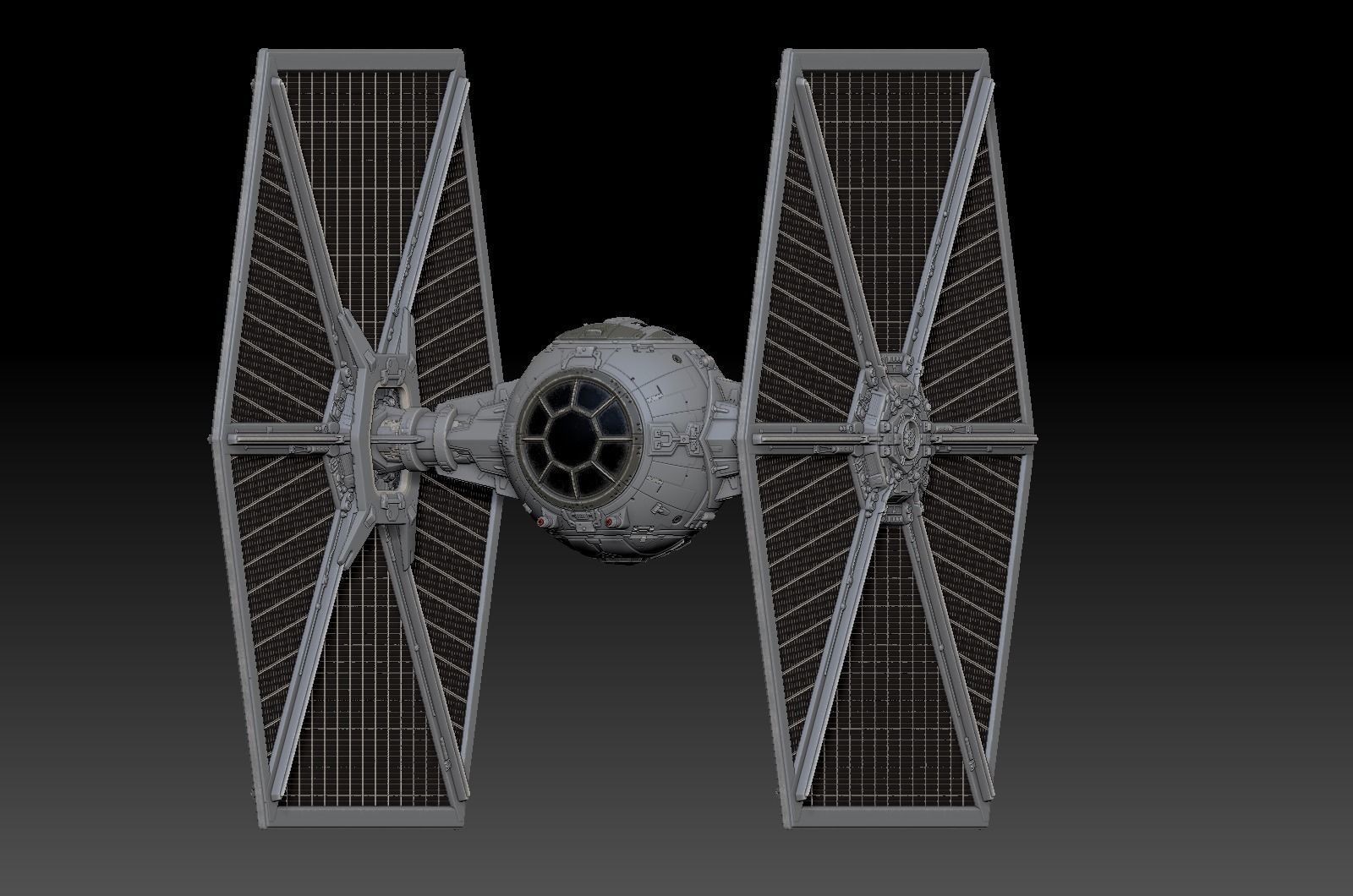 Tie Fighter 3D model_8