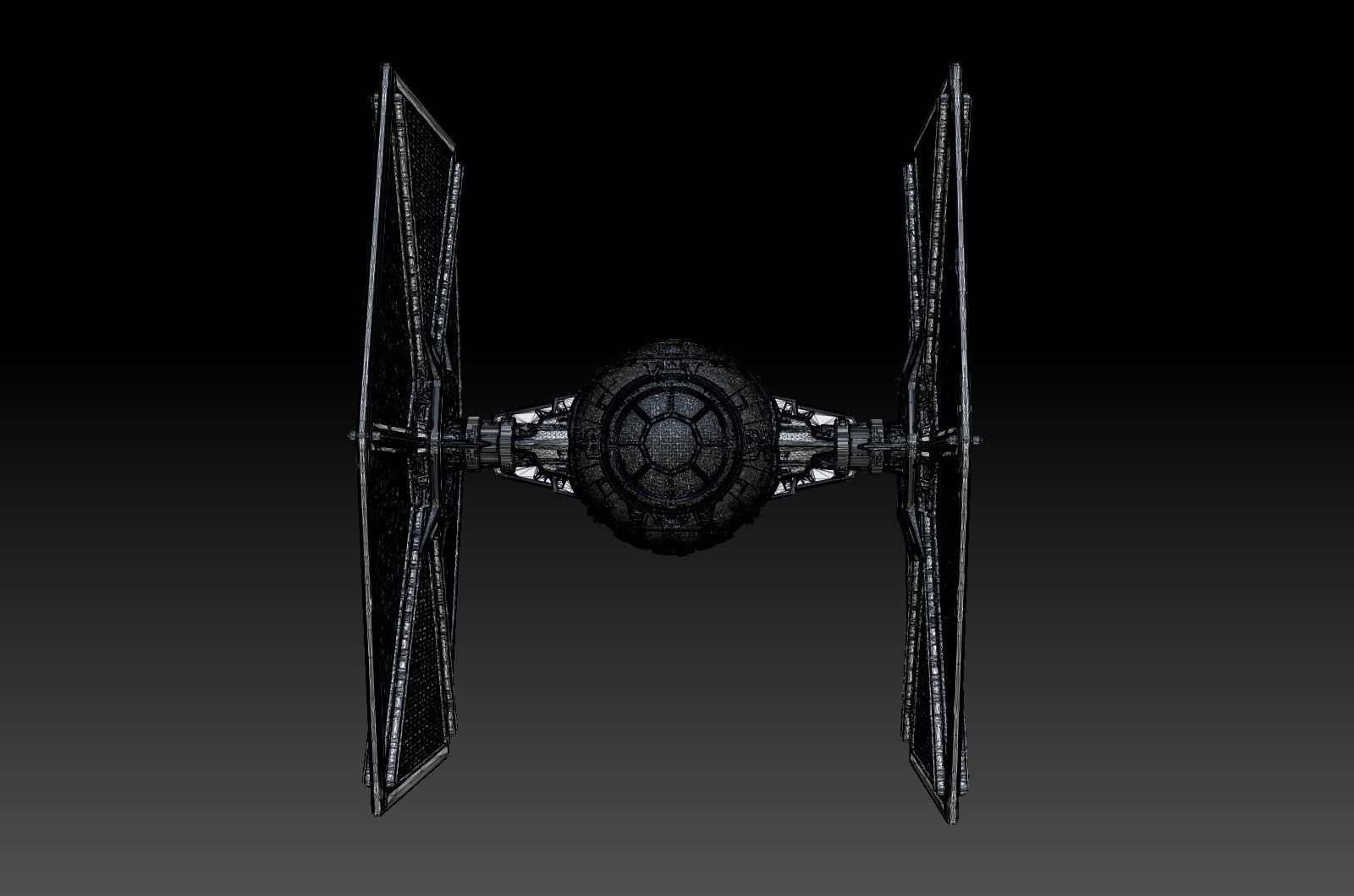 Tie Fighter 3D model_15