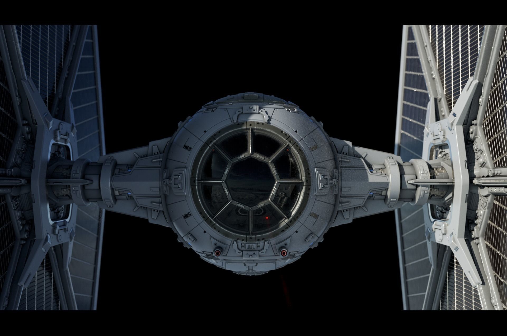 Tie Fighter 3D model_5