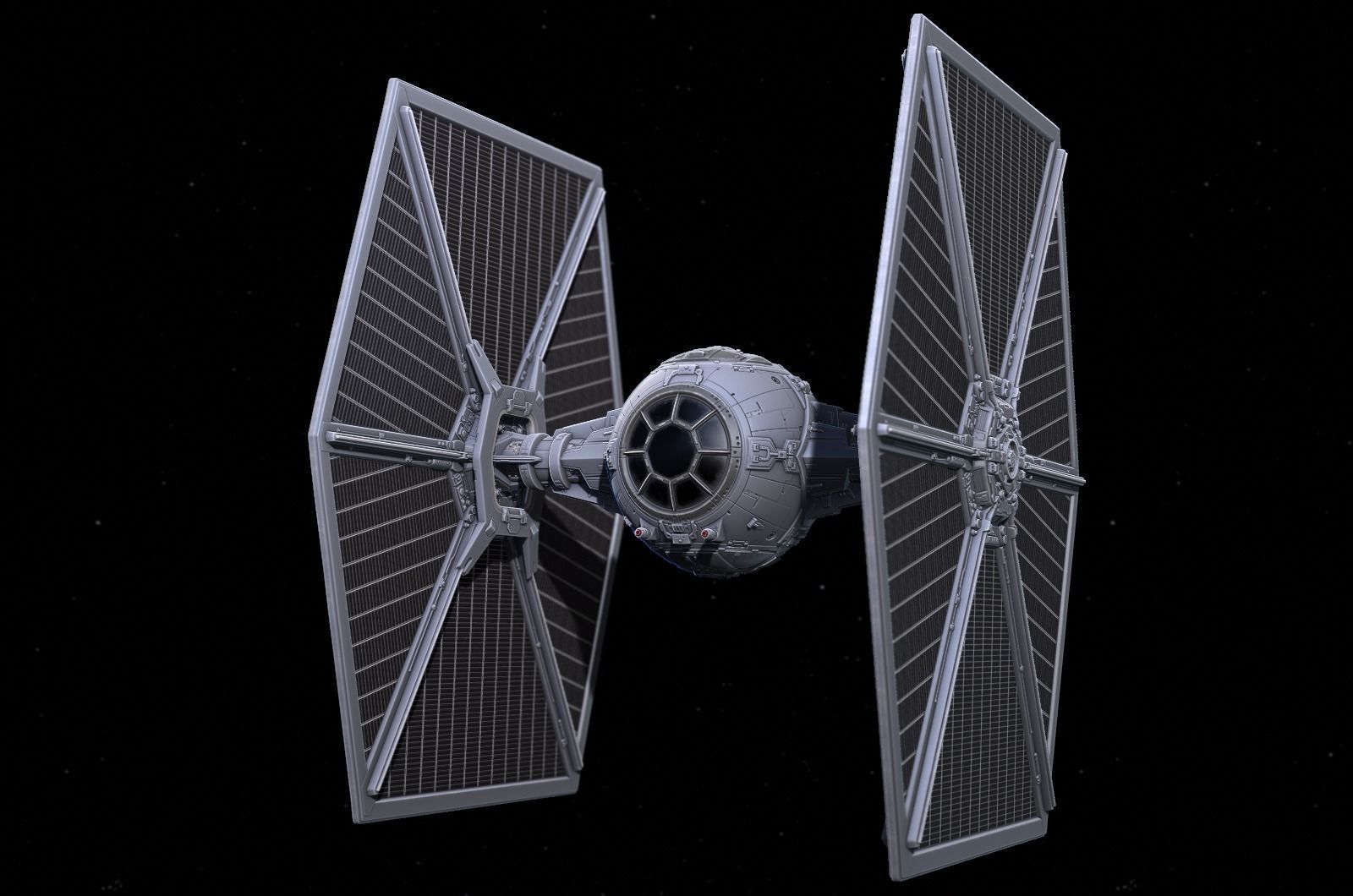 Tie Fighter 3D model_6