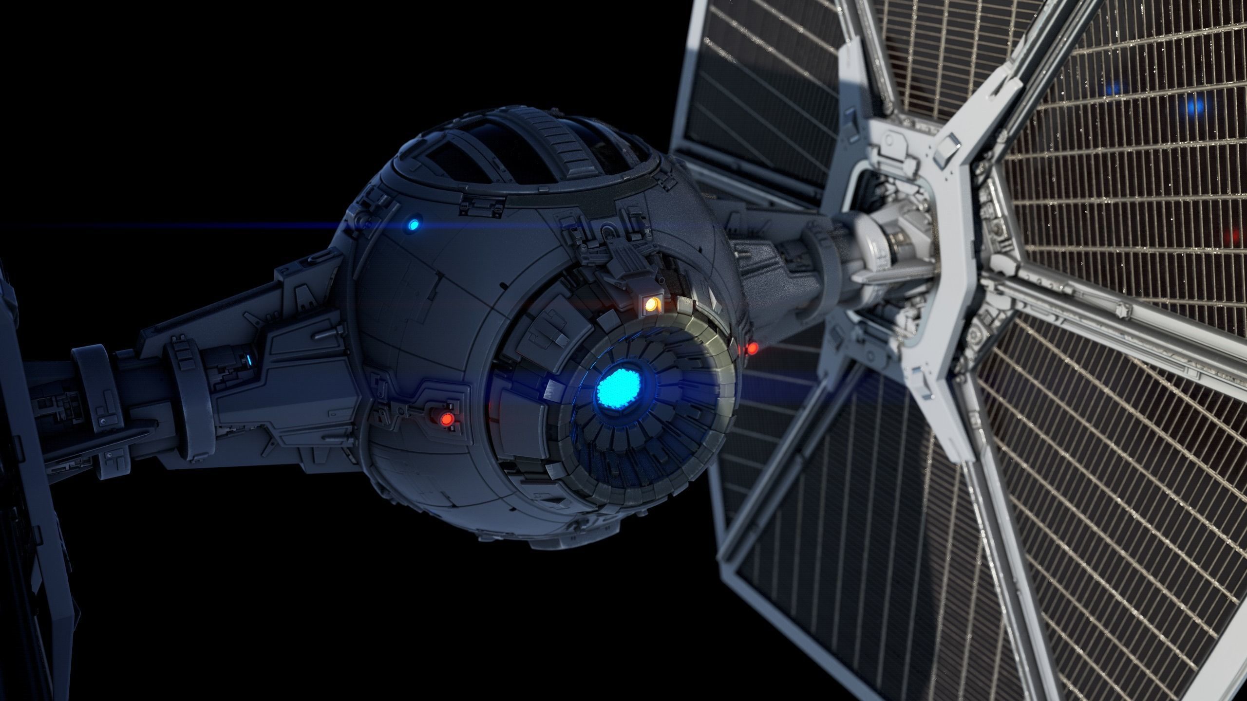 Tie Fighter 3D model_4