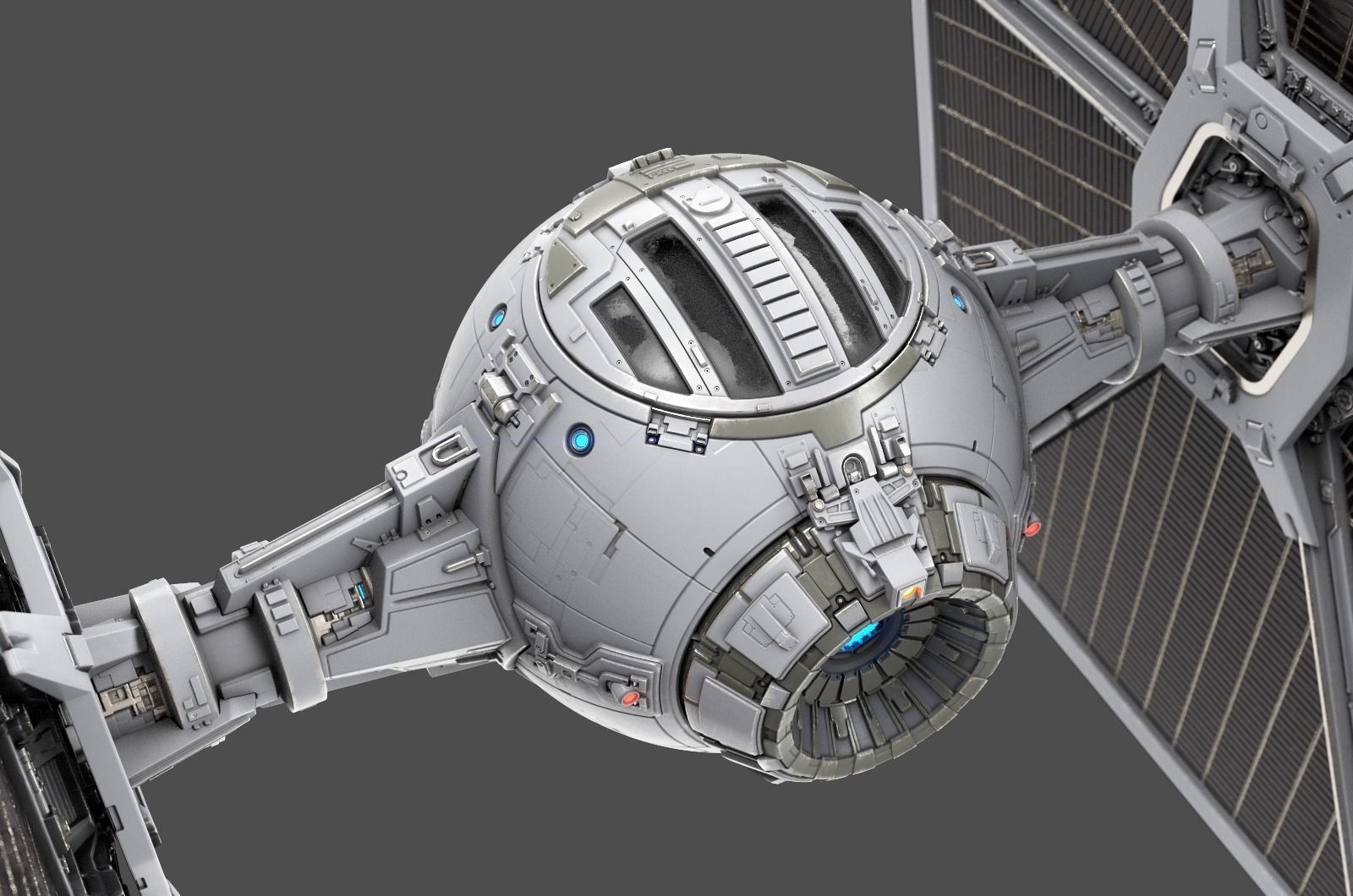 Tie Fighter 3D model_2