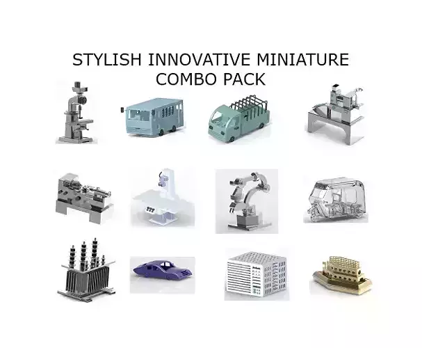 STYLISH INNOVATIVE MINIATURE - COMBO PACK 3D Model Collection