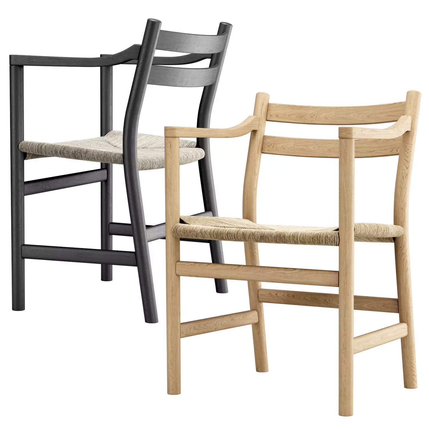 Carl Hansen chair CH 46 3D model