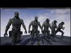 Cyber-Soldier hand holding gun Low-poly 3D model_1