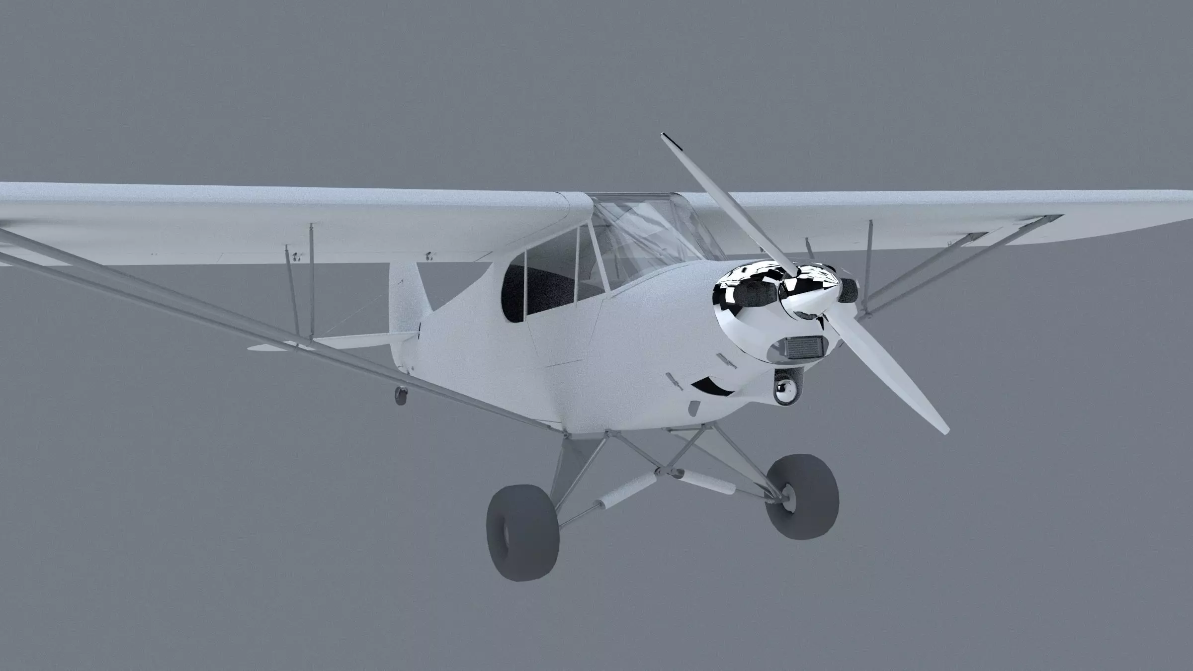 Piper PA-18 Super Cub 3D model