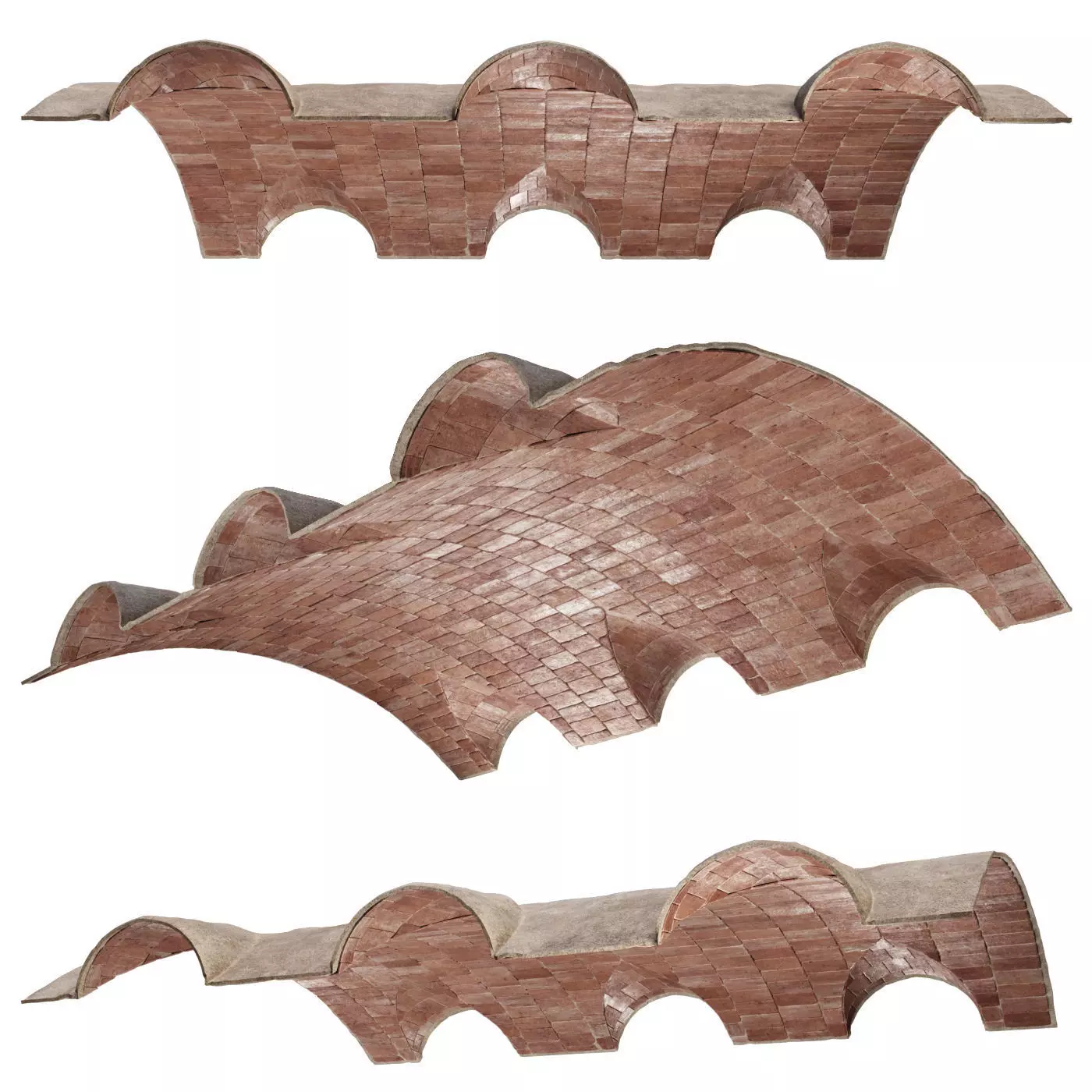 Vaulted ceiling 3D model